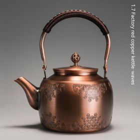 Copper Boiling Water Manual Mechanism Antique Tea Brewing Pot (Option: 17L Copper Pot HAILANG)