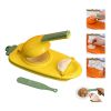 1pc 10in/9in 2-In-1 Dumpling Maker - Kitchen Utensil For DIY Dumpling Moulds And Dough Pressing - Stainless Steel Dumpling Skin Press With Non-Slip Ha