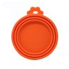 1pc 3 In 1 Reusable Food Storage Keep Fresh Tin Cover Cans Cap Pet Can Box Cover Silicone Can Lid Hot Kitchen Supply Mould Proof Hot