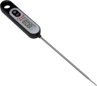 Escali AH1 Stainless Steel Oven Safe Meat Thermometer; Extra Large 2.5-inches Dial; Temperature Labeled for Beef; Poultry; Pork; and Veal Silver NSF C (Color: Digital Black)