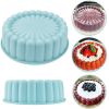 Silicone Round Pan Charlotte Cakes Baking Pan Sponge Flan Mold Strawberry Shortcake Baking Pan Kitchen Silicone Moulds