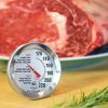 Escali AH1 Stainless Steel Oven Safe Meat Thermometer; Extra Large 2.5-inches Dial; Temperature Labeled for Beef; Poultry; Pork; and Veal Silver NSF C